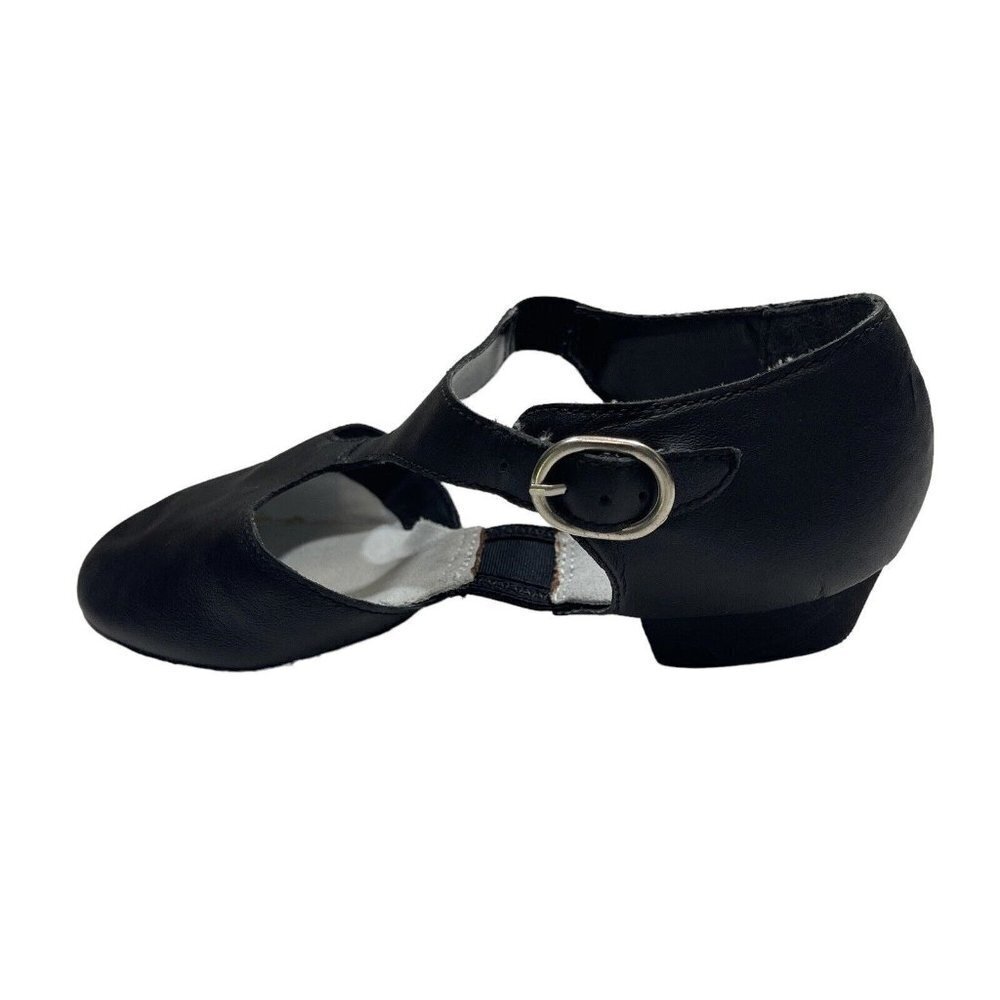 NEW CAPEZIO Pedini 321 Jazz Lyrical Black Leather Split-Sole‎ Shoes Youth 3M-5M